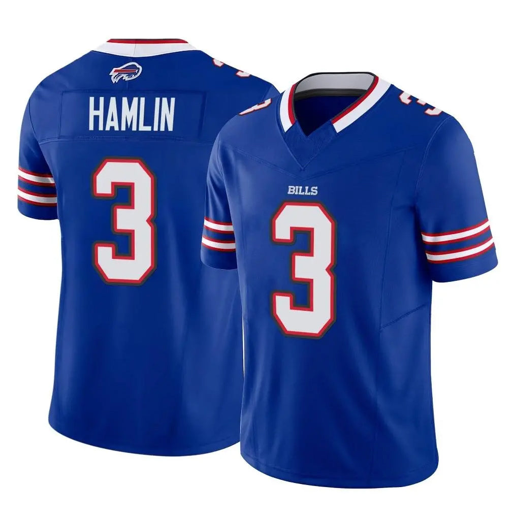 Davalo B.Bills #3 Damar Hamlin Player Royal Vapor F.U.S.E. Limited Home Game Stitched Jerseys