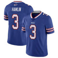 Davalo B.Bills #3 Damar Hamlin Player Royal Vapor Untouchable Limited Stitched Jerseys