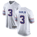 Davalo B.Bills #3 Damar Hamlin Player White Alternate Game Stitched Jerseys