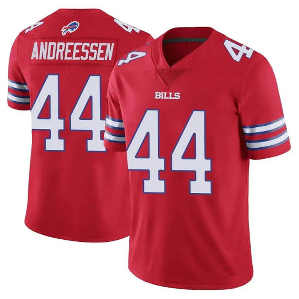 Davalo B.Bills #44 Joe Andreessen Player Red Vapor Untouchable Limited Stitched Jerseys