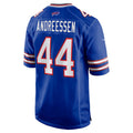 Davalo B.Bills #44 Joe Andreessen Player Royal Home Game Stitched Jerseys