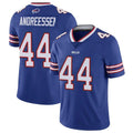 Davalo B.Bills #44 Joe Andreessen Player Royal Vapor Untouchable Limited Stitched Jerseys