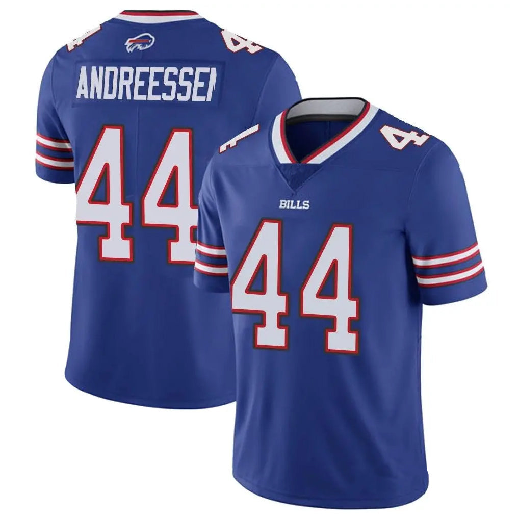 Davalo B.Bills #44 Joe Andreessen Player Royal Vapor Untouchable Limited Stitched Jerseys