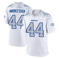 Davalo B.Bills #44 Joe Andreessen Player White Rivalries Collection Stitched Jerseys