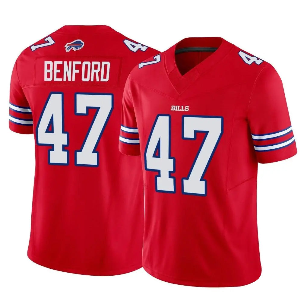 Davalo B.Bills #47 Christian Benford Player Red Vapor F.U.S.E. Limited Stitched Jerseys