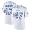 Davalo B.Bills #47 Christian Benford Player White Rivalries Collection Limited Stitched Jerseys