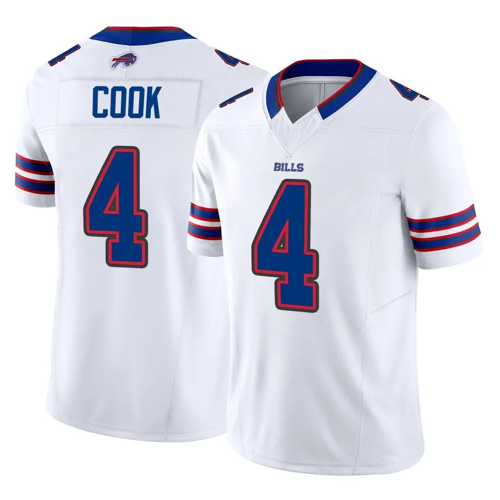 Davalo B.Bills #4 James Cook III Player White Vapor F.U.S.E. Limited Stitched Jerseys