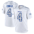 Davalo B.Bills #4 James Cook III Player White Rivalries Collection Game Stitched Jerseys