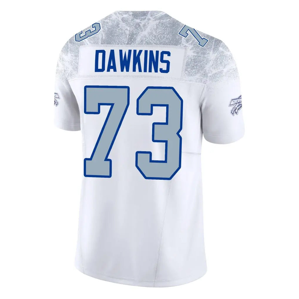 Davalo B.Bills #73 Dion Dawkins Benford Player White Rivalries Collection Limited Home Game Stitched Jerseys