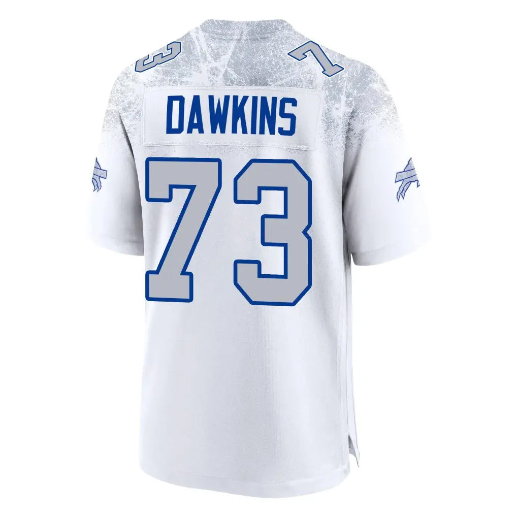 Davalo B.Bills #73 Dion Dawkins Benford Player White Rivalries Collection Limited Stitched Jerseys