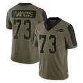 Davalo B.Bills #73 Dion Dawkins Player Olive Salute To Service Limited Home Stitched Jerseys