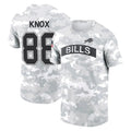 Davalo B.Bills #88 Dawson Knox Player Arctic Camo Salute to Service T-Shirt Hoodies Stitched Jerseys