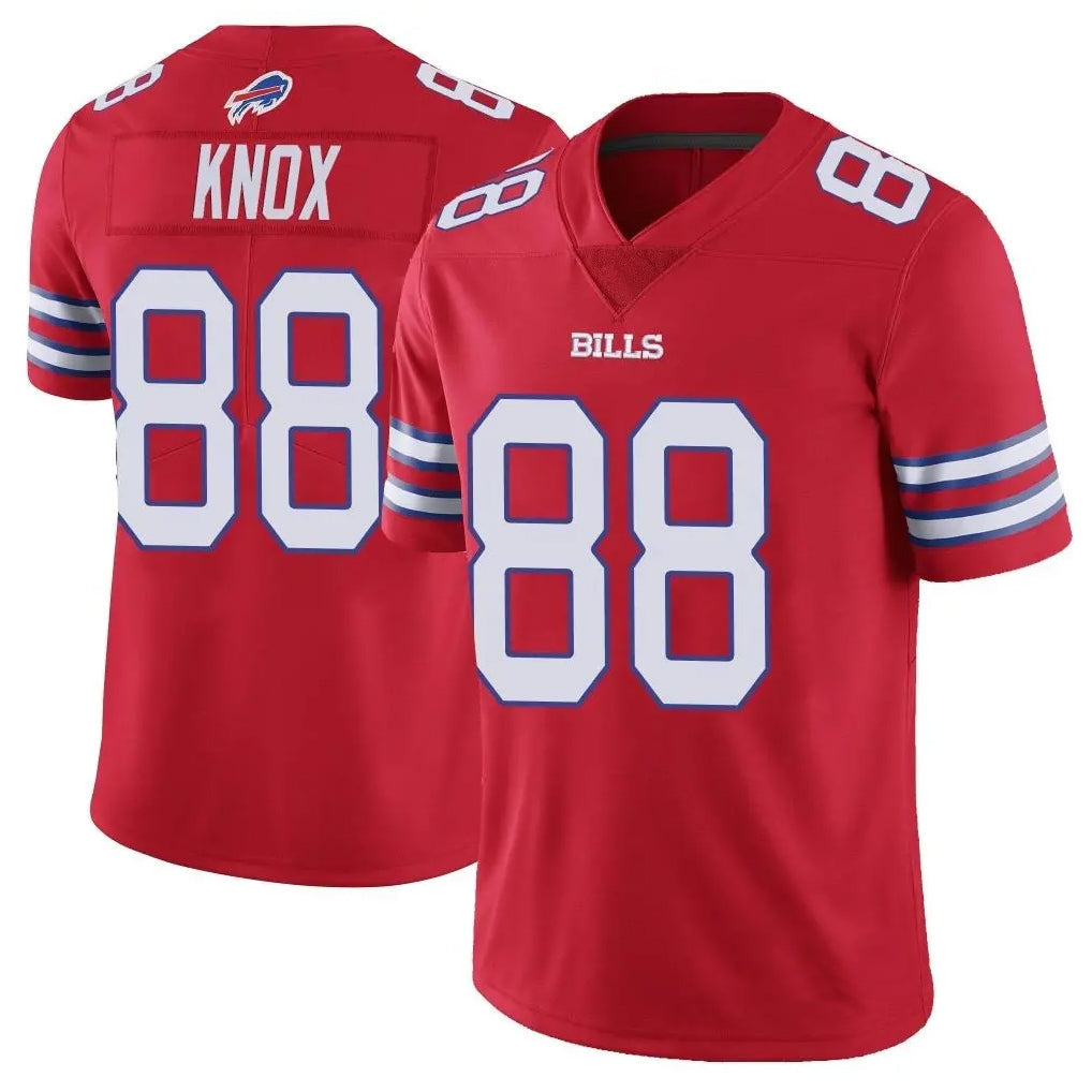 Davalo B.Bills #88 Dawson Knox Player Red Vapor Untouchable Limited Stitched Jerseys