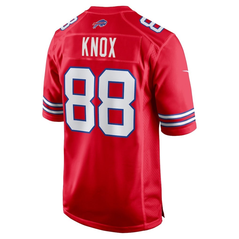 Davalo B.Bills #88 Dawson Knox Red Alternate Game Stitched Jerseys