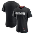 Davalo B.Orioles Black City Connect Limited Elite Home Blank Player Stitched Jerseys