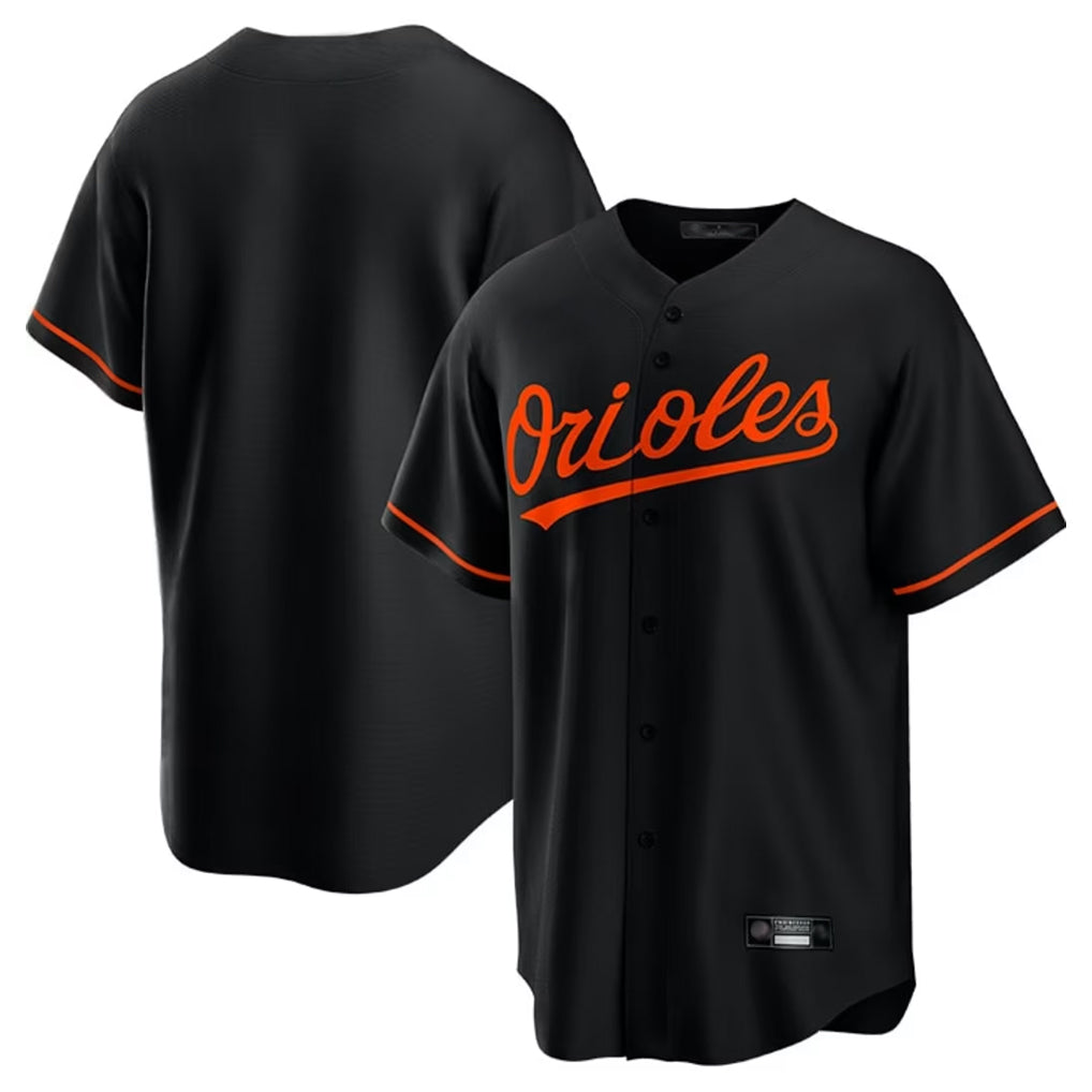 Davalo B.Orioles Black Home Game Blank Player Stitched Jerseys