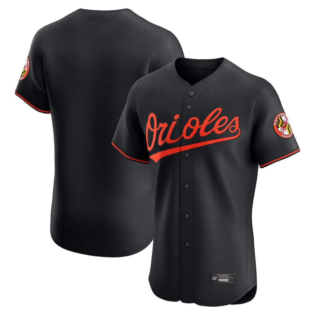 Davalo B.Orioles Black Limited Elite Home Game Blank Player Stitched Jerseys
