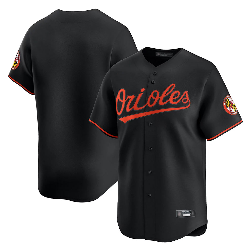 Davalo B.Orioles Black Limited Home Game Blank Player Stitched Jerseys