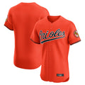 Davalo B.Orioles Orange Limited Elite Home Game Blank Player Stitched Jerseys
