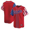 Davalo B.Orioles Red Independence Day Vapor Premier Limited Home Game Blank Player Stitched Jerseys