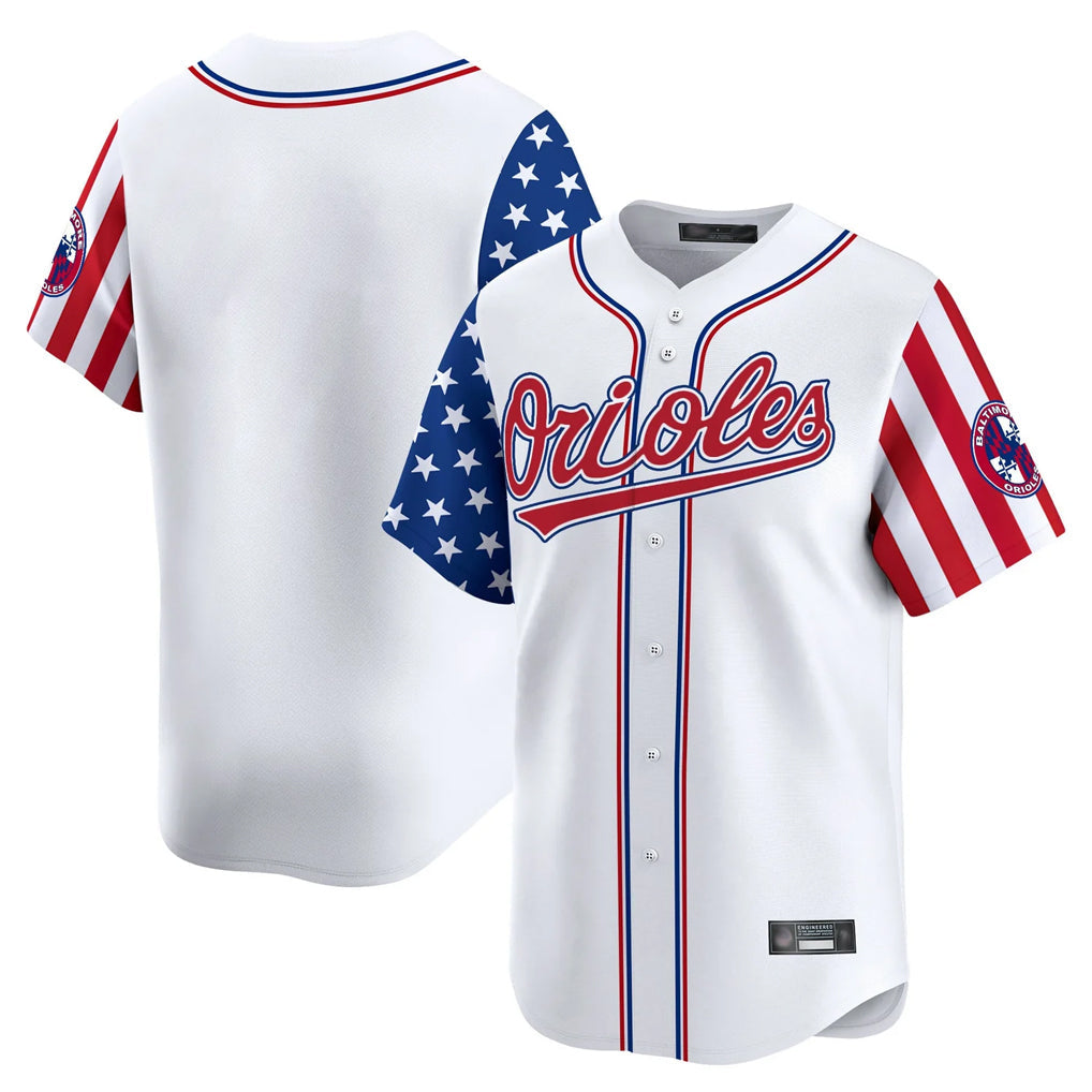 Davalo B.Orioles White Independence Day Vapor Premier Home Game Blank Player Stitched Jerseys