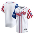 Davalo B.Orioles White Independence Day Vapor Premier Home Game Blank Player Stitched Jerseys