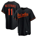Davalo B.Orioles #11 Jordan Westburg Player Black Home Game Stitched Jerseys