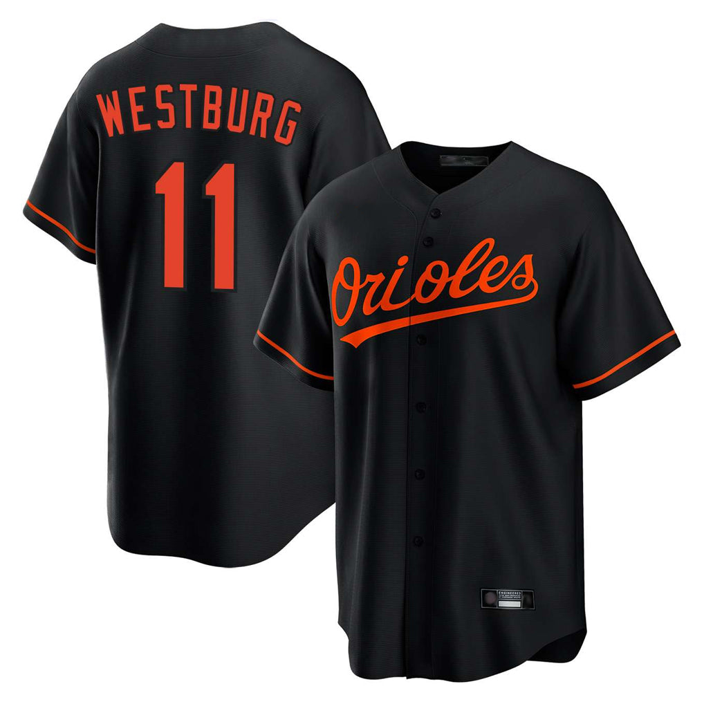 Davalo B.Orioles #11 Jordan Westburg Player Black Home Game Stitched Jerseys