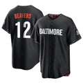 Davalo B.Orioles #12 Dylan Beavers Player Black City Connect Home Game Stitched Jerseys