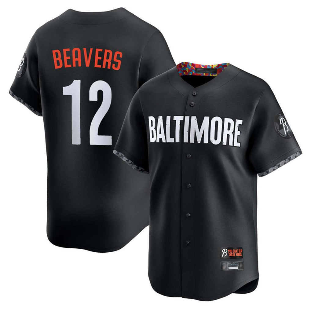 Davalo B.Orioles #12 Dylan Beavers Player Black City Connect Limited Home Game Stitched Jerseys