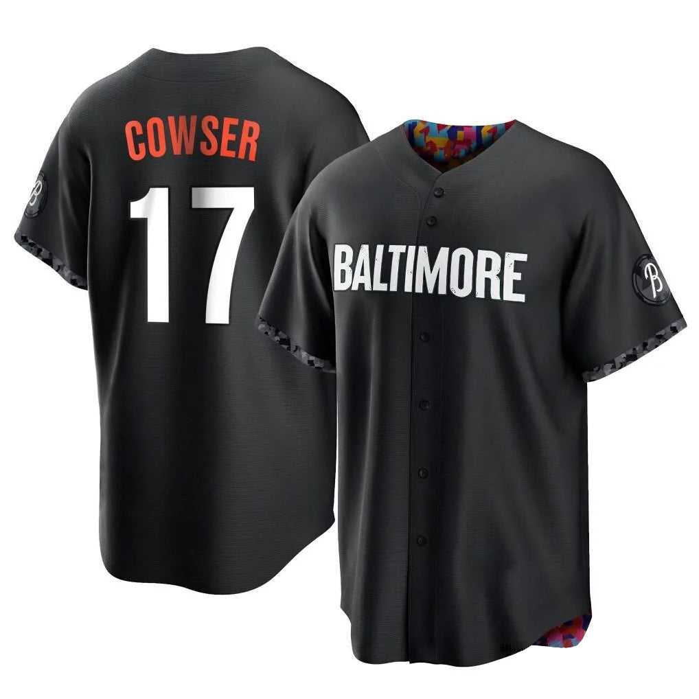 Davalo B.Orioles #17 Colton Cowser Player Black City Connect Home Game Stitched Jerseys