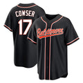 Davalo B.Orioles #17 Colton Cowser Player Black Out Home Game Stitched Jerseys