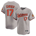 Davalo B.Orioles #17 Colton Cowser Player Gray Limited Home Game Stitched Jerseys