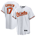 Davalo B.Orioles #17 Colton Cowser Player White Home Game Stitched Jerseys