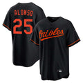 Davalo B.Orioles #25 Pete Alonso Player Black Home Game Stitched Jerseys
