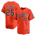 Davalo B.Orioles #25 Pete Alonso Player Orange Limited Home Game Stitched Jerseys