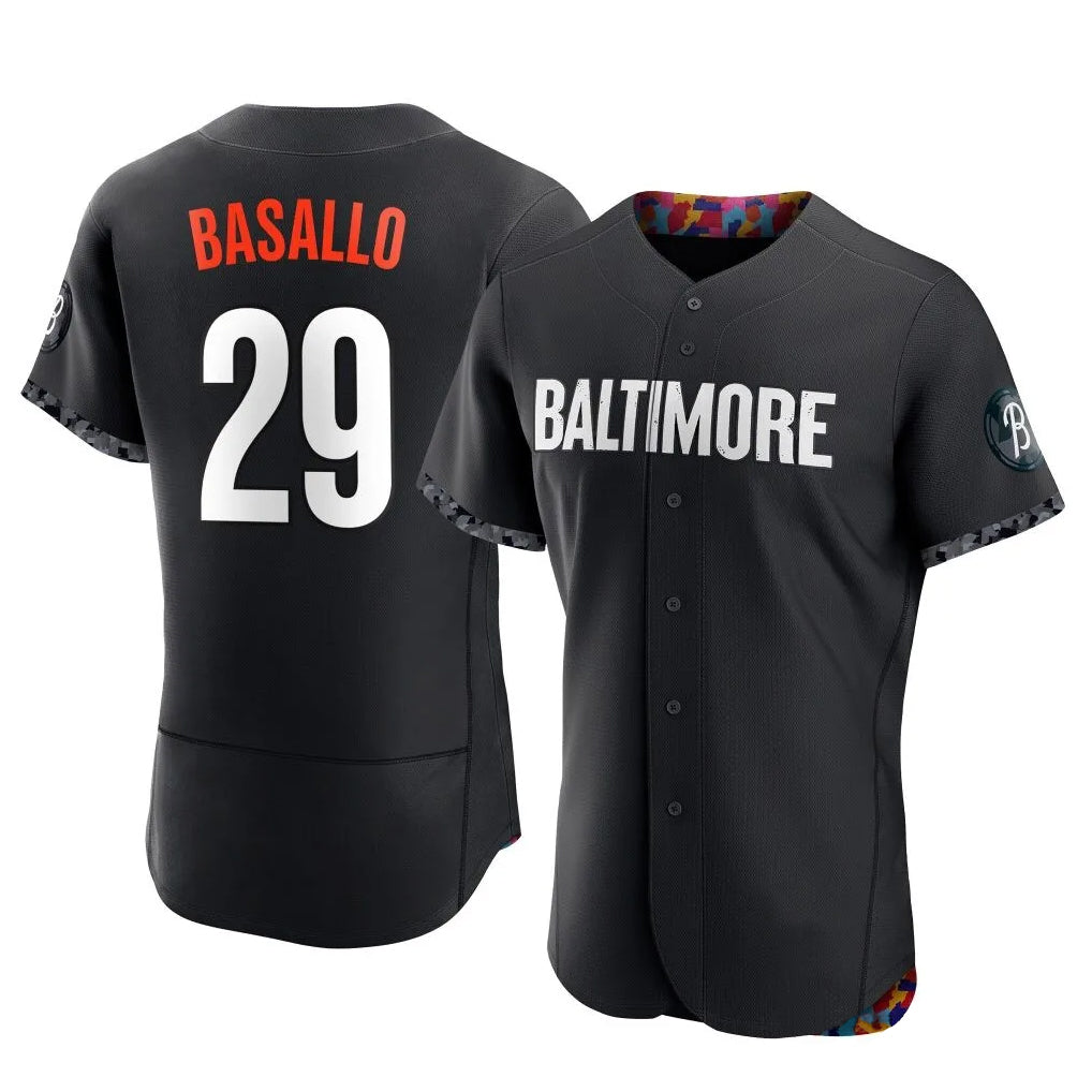 Davalo B.Orioles #29 Samuel Basallo Player Black City Connect Limited Elite Home Game Stitched Jerseys