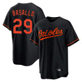 Davalo B.Orioles #29 Samuel Basallo Player Black Home Game Stitched Jerseys