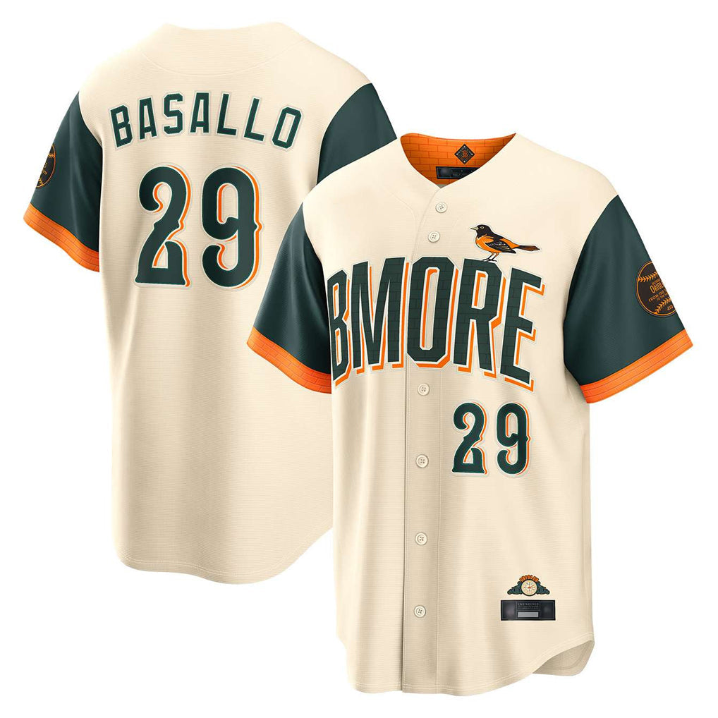 Davalo B.Orioles #29 Samuel Basallo Player Cream 2026 City Connect Home Game Stitched Jerseys