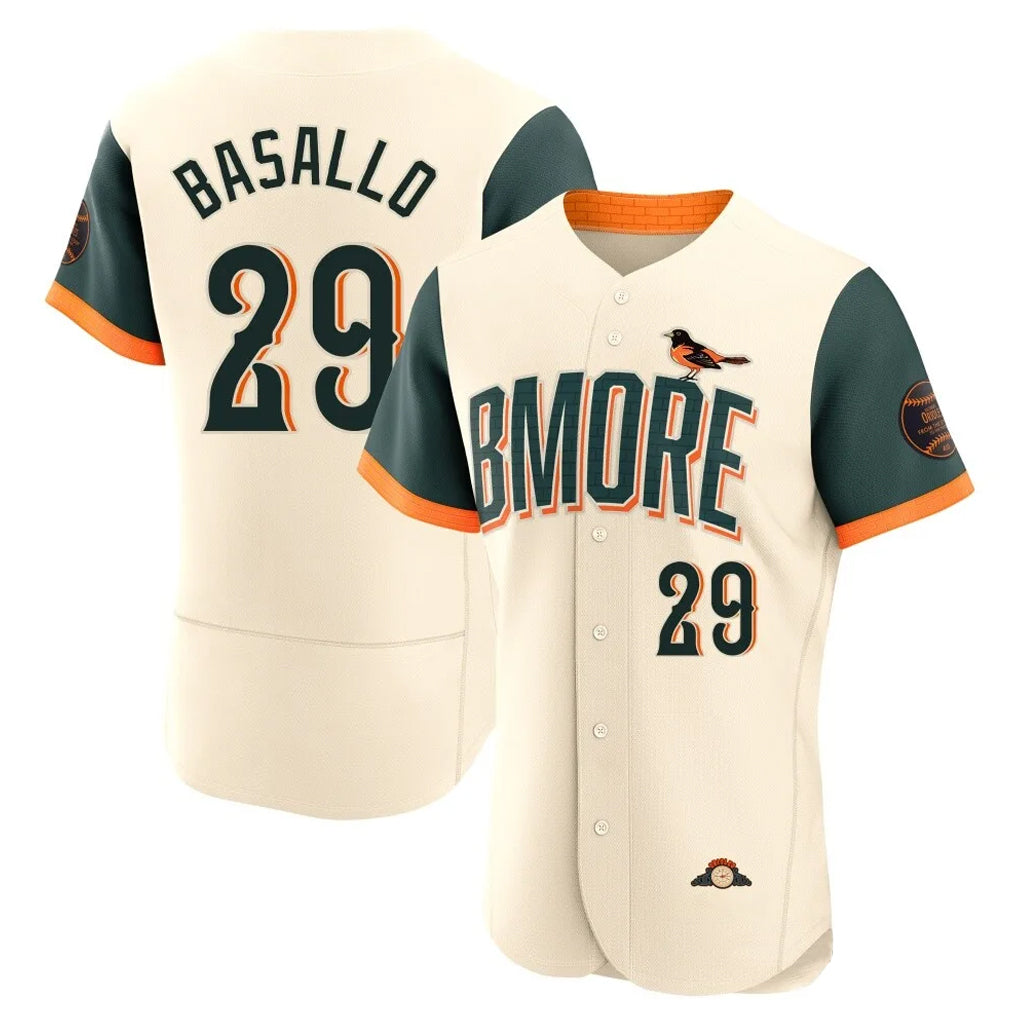 Davalo B.Orioles #29 Samuel Basallo Player Cream 2026 City Connect Limited Elite Home Game Stitched Jerseys