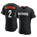 Davalo B.Orioles #2 Gunnar Henderson Player Black City Connect Limited Elite Home Game Stitched Jerseys