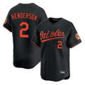 Davalo B.Orioles #2 Gunnar Henderson Player Black Limited Home Game Stitched Jerseys