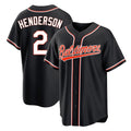Davalo B.Orioles #2 Gunnar Henderson Player Black Out Home Game Stitched Jerseys