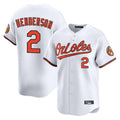 Davalo B.Orioles #2 Gunnar Henderson Player White Limited Home Game Stitched Jerseys