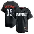 Davalo B.Orioles #35 Adley Rutschman Player Black City Connect Limited Home Game Stitched Jerseys
