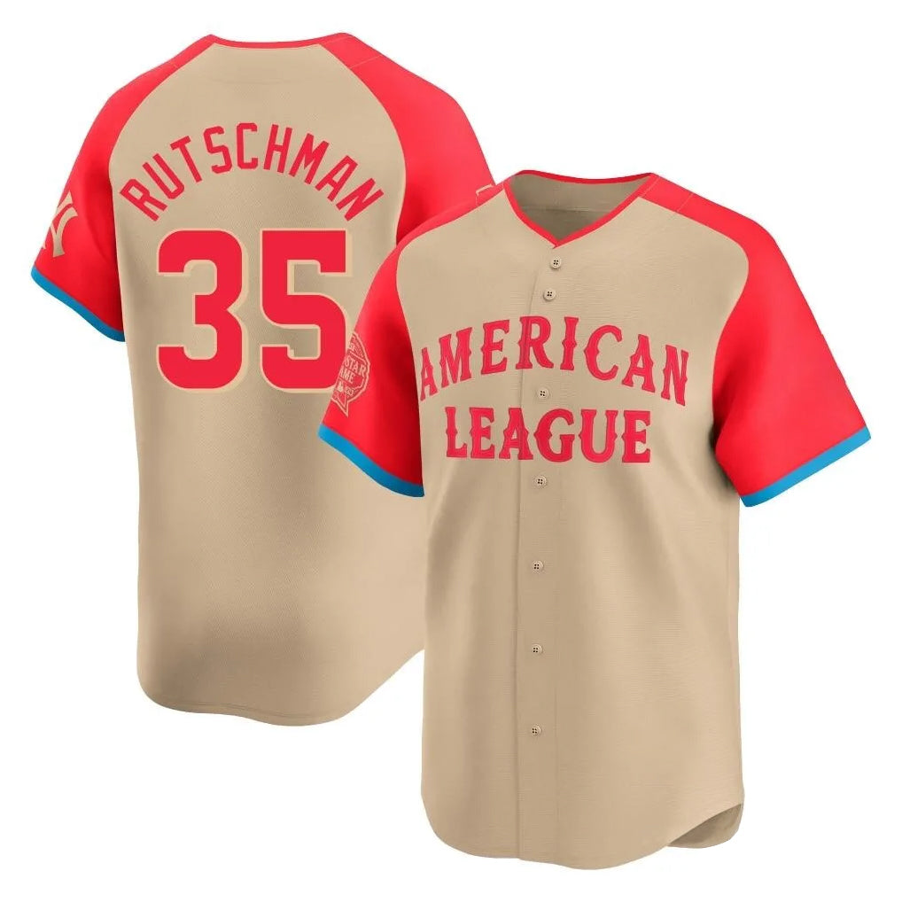 Davalo B.Orioles #35 Adley Rutschman Player Cream American League All-Star Limited Home Game Stitched Jerseys