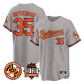 Davalo B.Orioles #35 Adley Rutschman Gray 30th Anniversary of 2131 Home Game Stitched Jerseys