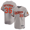Davalo B.Orioles #35 Adley Rutschman Gray Limited Home Game Stitched Jerseys