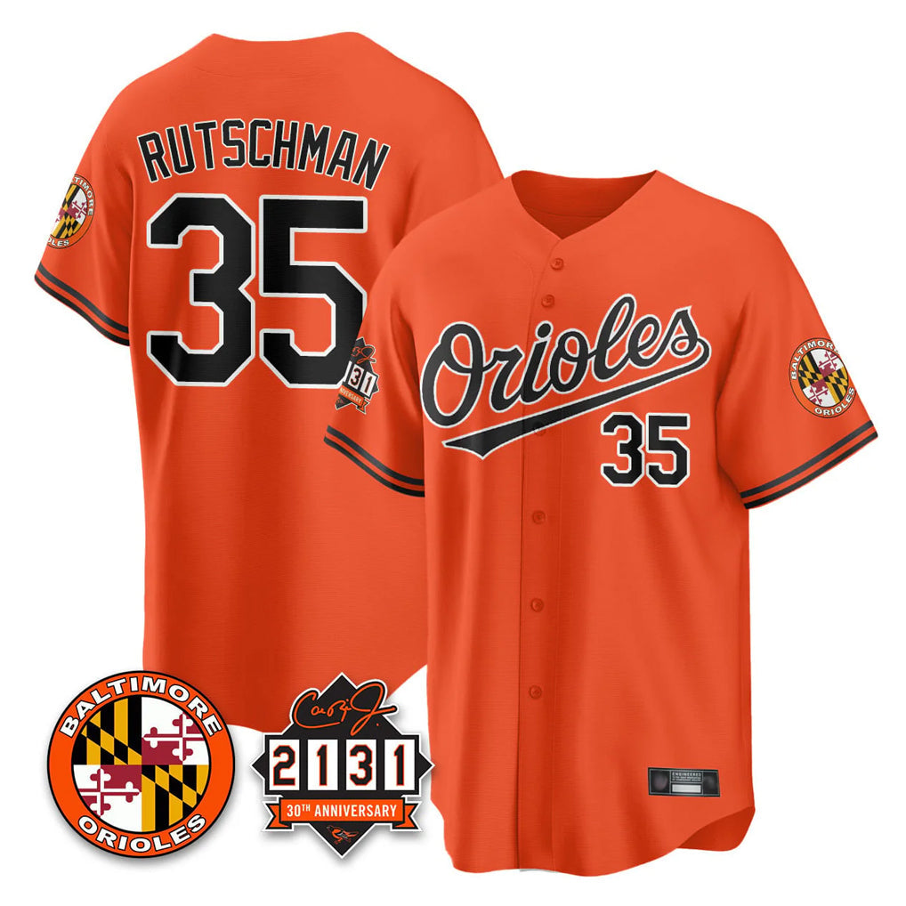 Davalo B.Orioles #35 Adley Rutschman Player Gray Home Game Stitched Jerseys