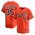 Davalo B.Orioles #35 Adley Rutschman Player Orange Limited Home Game Stitched Jerseys